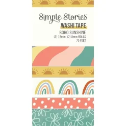 Set 5 Washi Tape Boho Sunshine Simple Stories