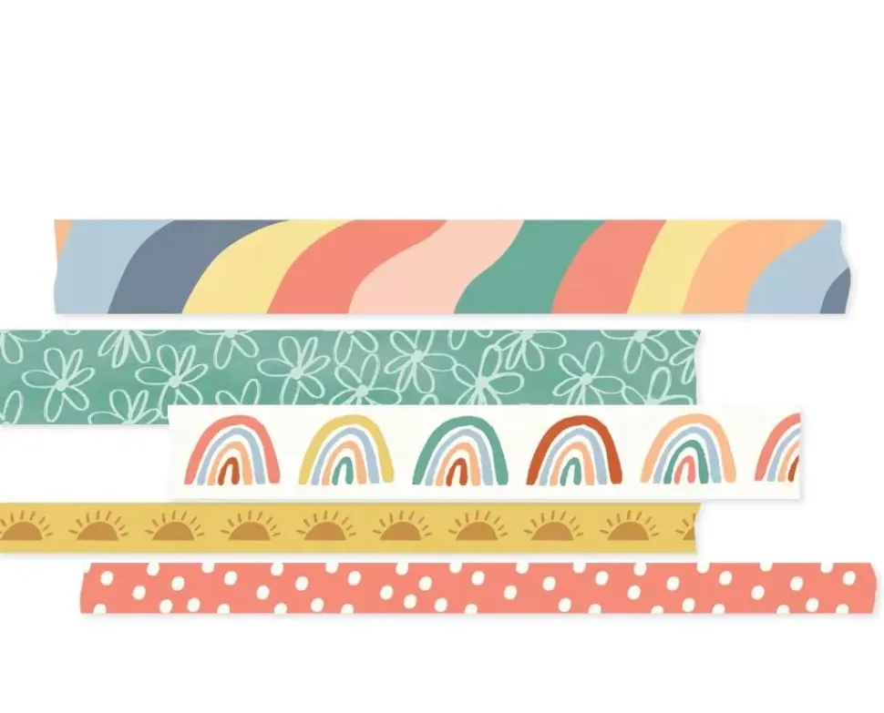 Set 5 Washi Tape Boho Sunshine Simple Stories
