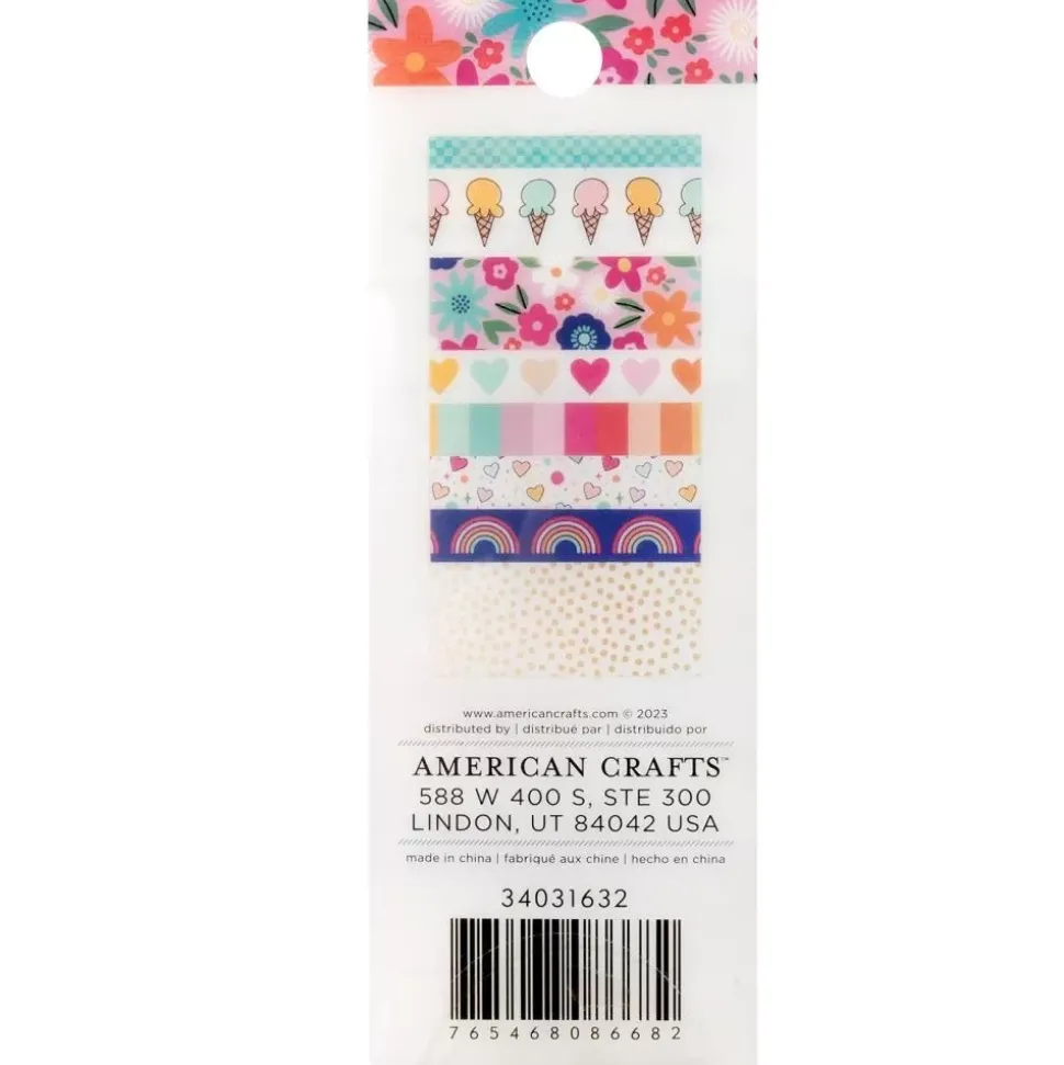 Set 8 washi tape Reasons To Smile Shimelle