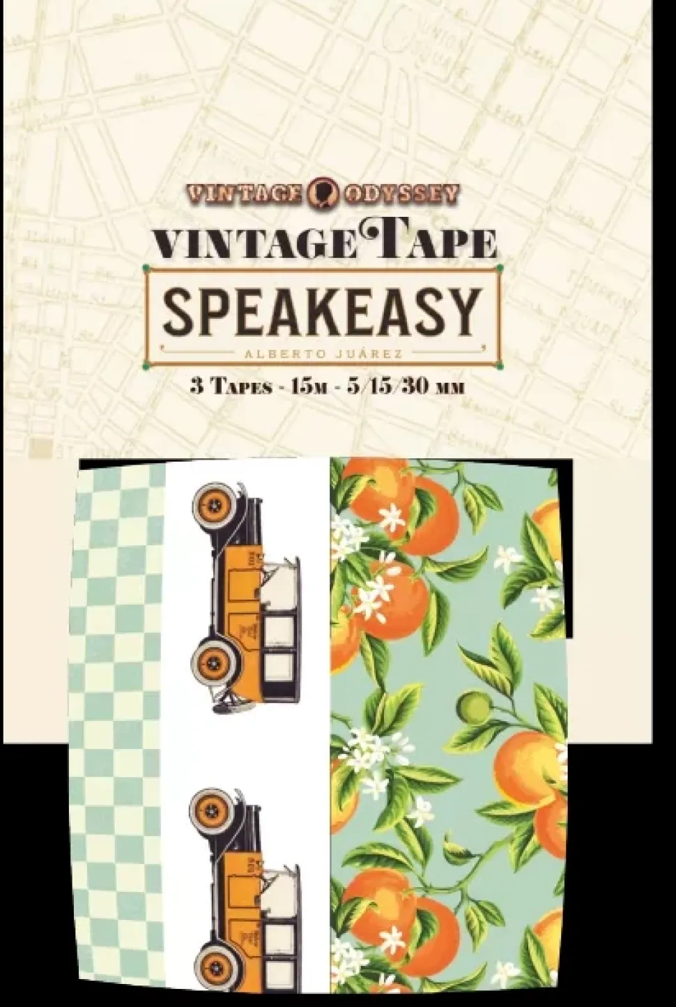 Set 3 Washi Tape Speakeasy Alberto Juárez