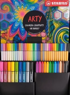 Set Arty 55 Rotuladores Pen 68 Max, Pen 68, Pen 68 Brush, Point 88 y Point 88 Max STABILO Creative Set