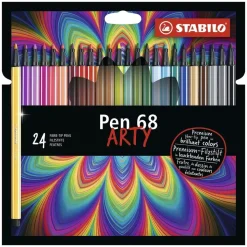 Set Arty 24 Rotuladores STABILO Pen 68