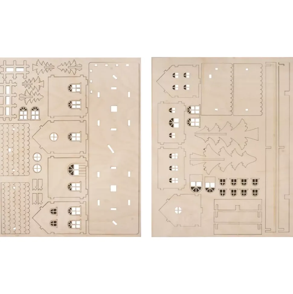 Set Casitas Madera 3D Rayher