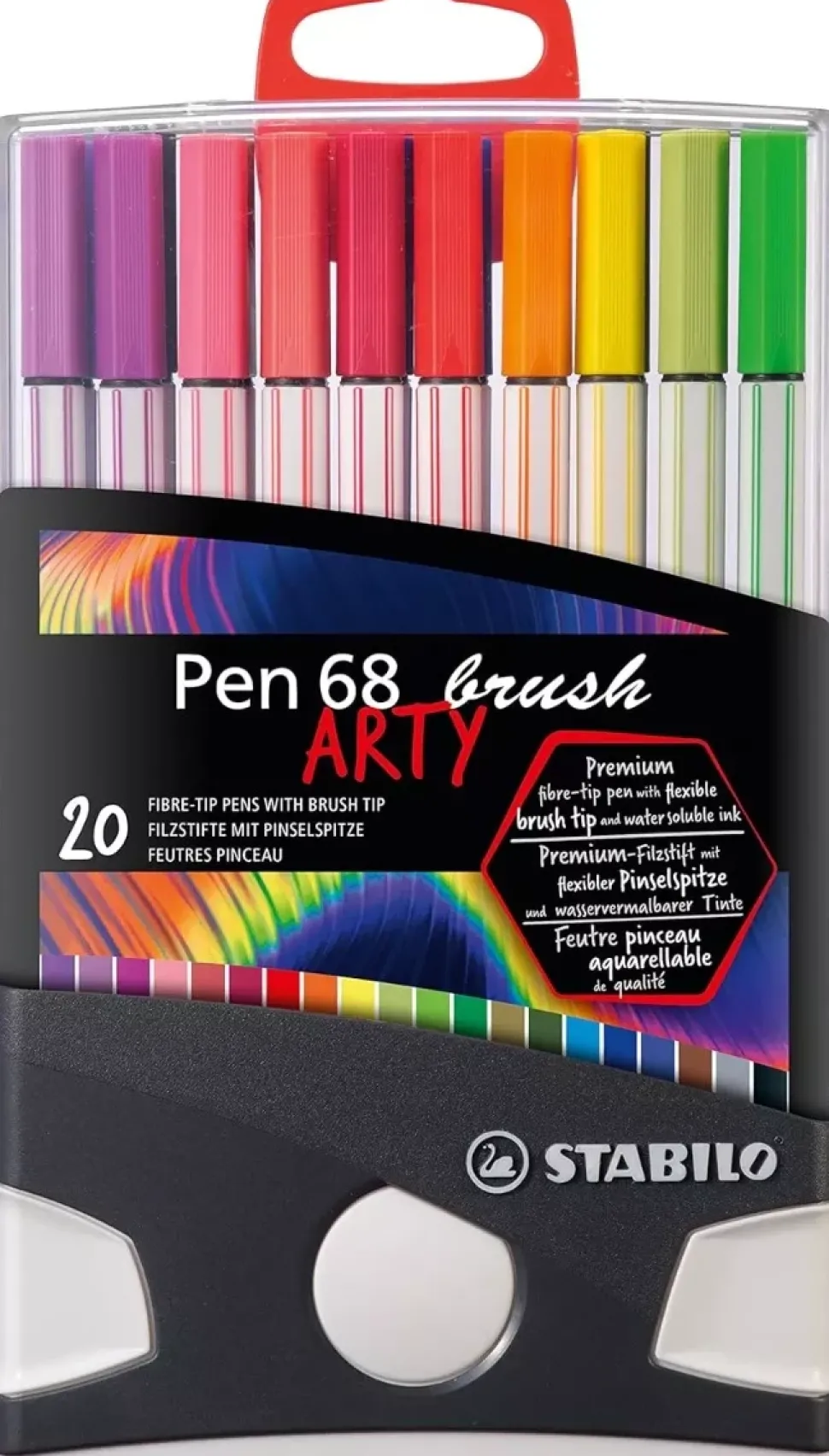 Set ColorParade Arty 20 Rotuladores STABILO Pen 68 Brush