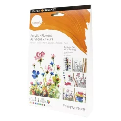 Set Creativo Acrílico Flores Daler Rowney