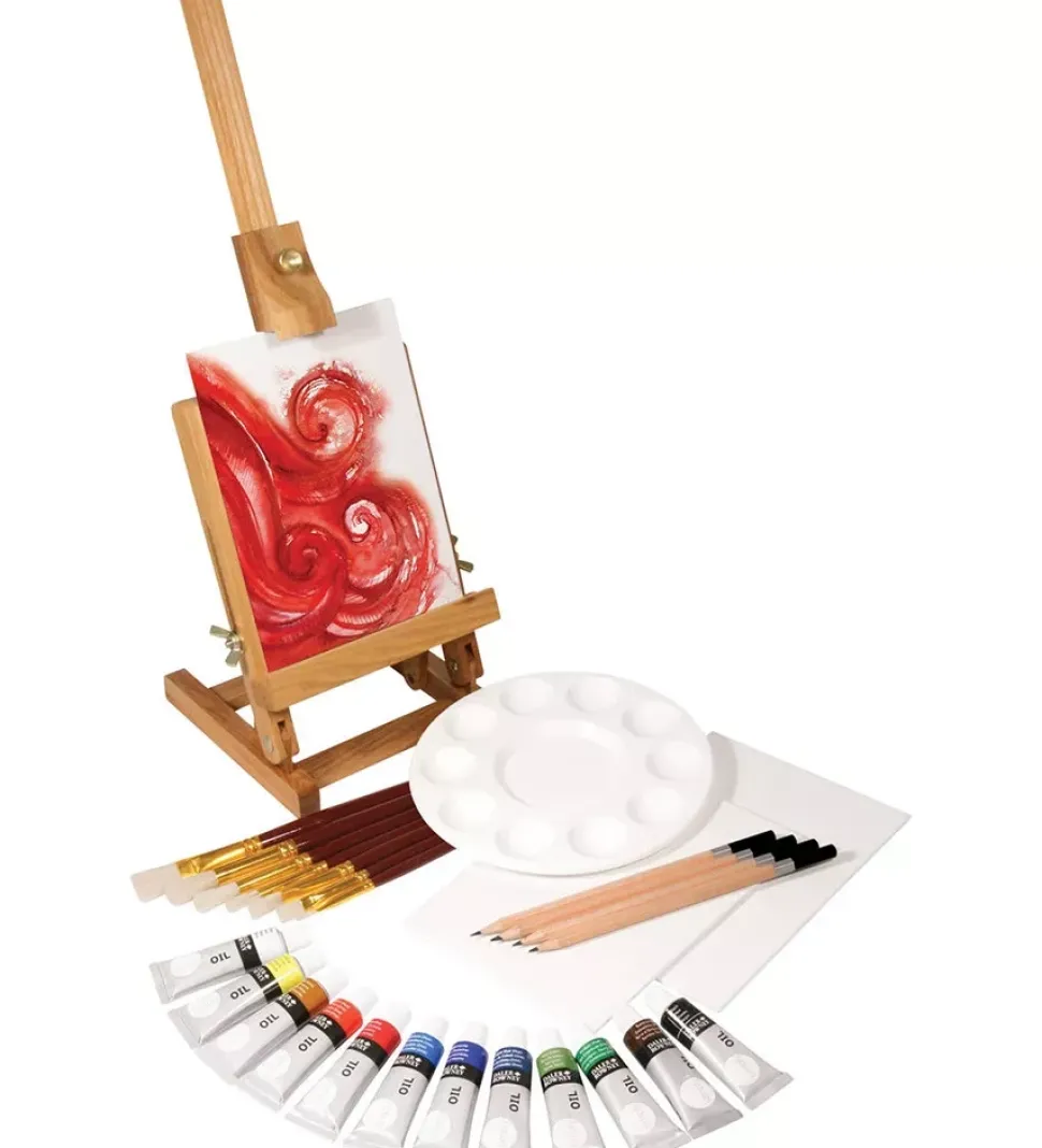 Set Creativo de Óleo + Caballete Escritorio Daler Rowney
