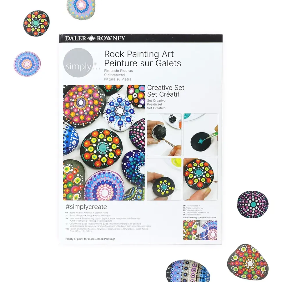 Set Creativo Rock Painting Art Daler Rowney