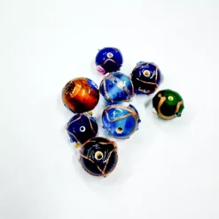 Set de 8 abalorios de cristal de Murano