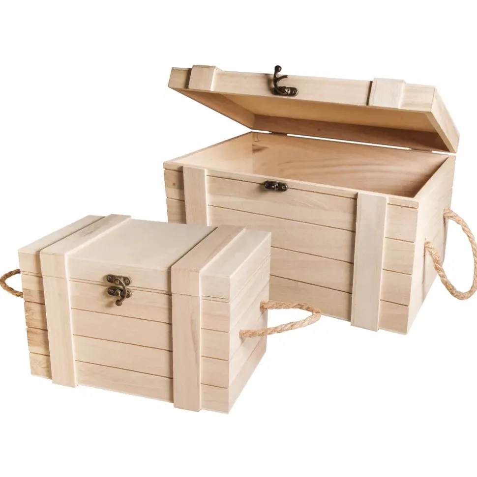 Set de 2 Baúles de Madera Rayher