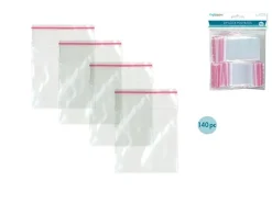 Set de 140 bolsas Ziplock Medianas