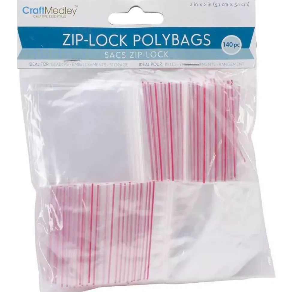 Set de 140 bolsas Ziplock Medianas