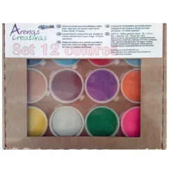 Set de 12 Botes Arenas de Colores Arenart