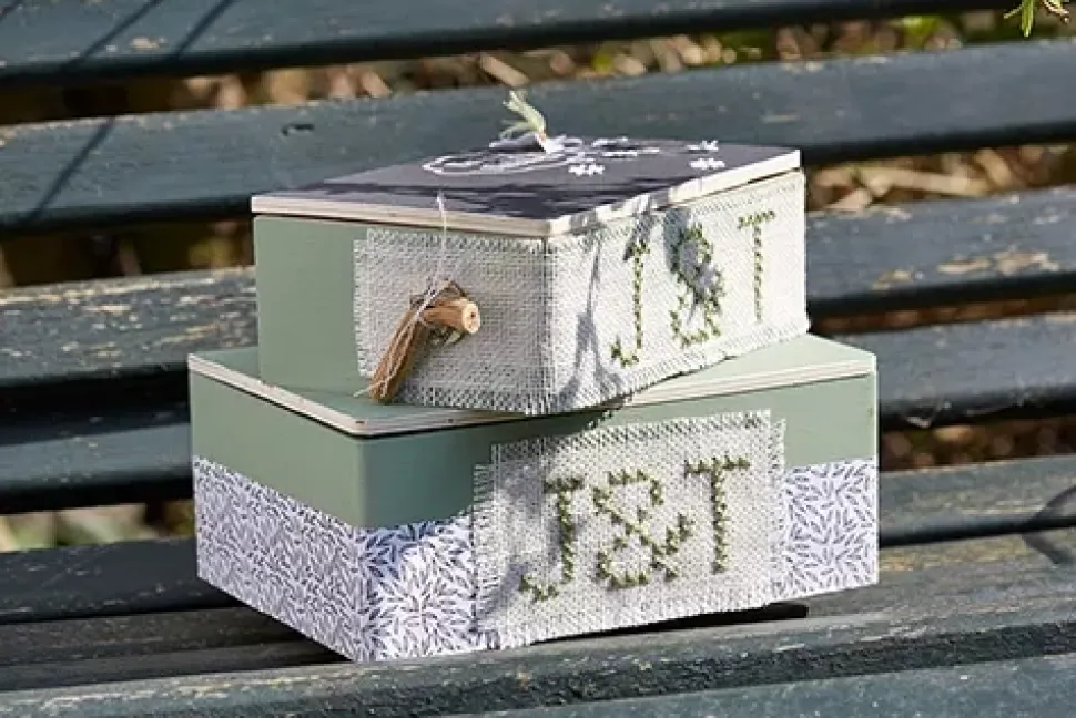 Set de 2 Cajas de Madera Artemio