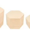 Set de 3 Cajas de Madera Hexagonales Artemio
