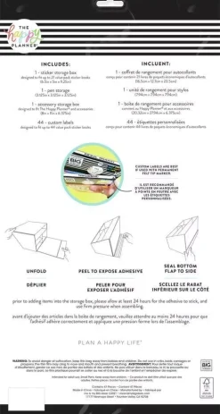 Set de 3 Cajas de Organización Homebody Happy Planner