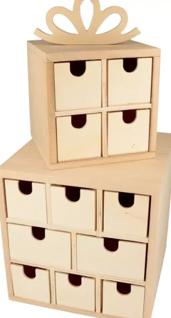 Set de 2 Cajas de Regalo de Madera Artemio