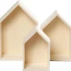 Set de 3 casas de madera