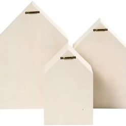 Set de 3 casas de madera