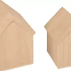 Set de 2 Casas de Madera con Tapa Artemio