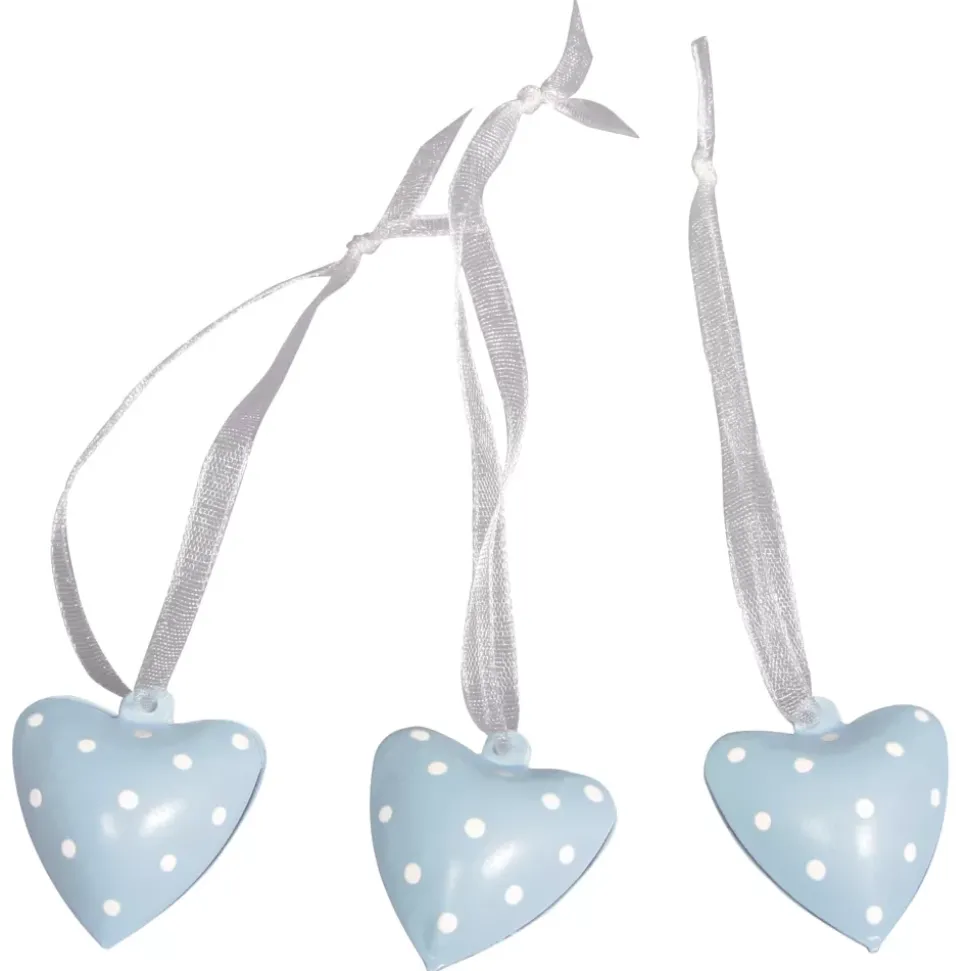 Set de 6 Cascabeles Corazón Azul Bebé Rayher