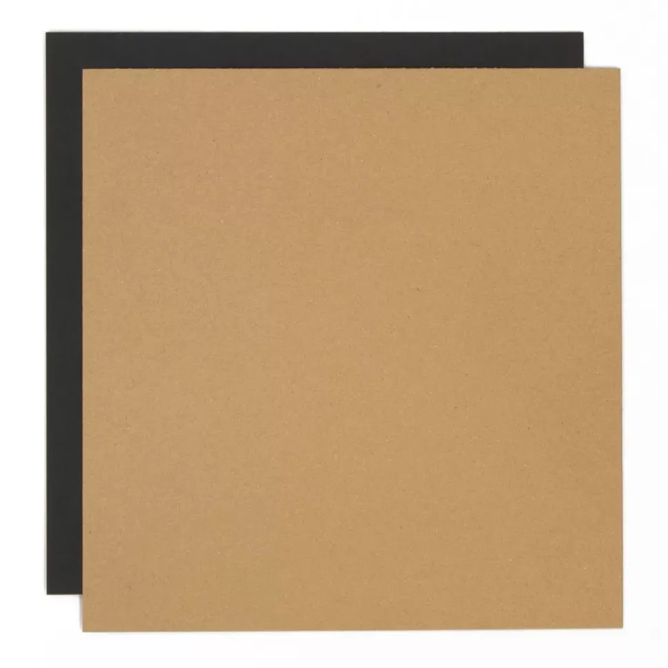 Set de 5 Chipboard Cartón Contracolado para Encuadernar Negro Craftelier 1.2mm 30x30cm