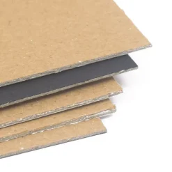 Set de 5 Chipboard Cartón Contracolado para Encuadernar Negro Craftelier 1.2mm 30x30cm