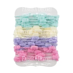 Set de 4 cintas de pompones Fabrika Decoru