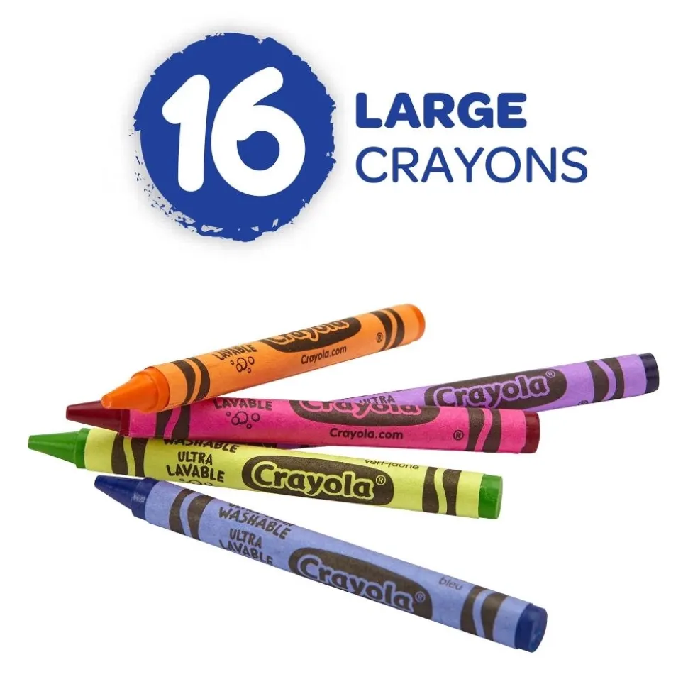 Set de 16 Crayons lavables grandes Crayola