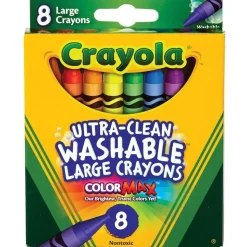 Set de 8 Crayons lavables grandes Crayola