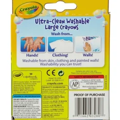 Set de 8 Crayons lavables grandes Crayola