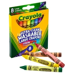 Set de 8 Crayons lavables grandes Crayola