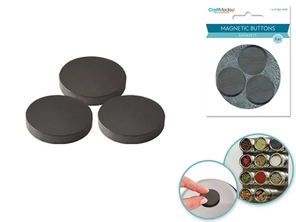 Set de 3 discos de imán Multicraft Ø30mm