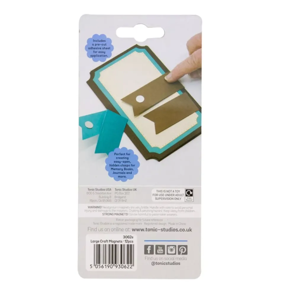 Set de 12 discos de imán níquel Tonic 15mm
