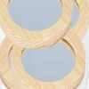 Set de 6 Espejos de Madera Redondos Artemio