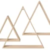 Set de 3 estanterías triangulares encajables