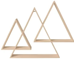 Set de 3 estanterías triangulares encajables