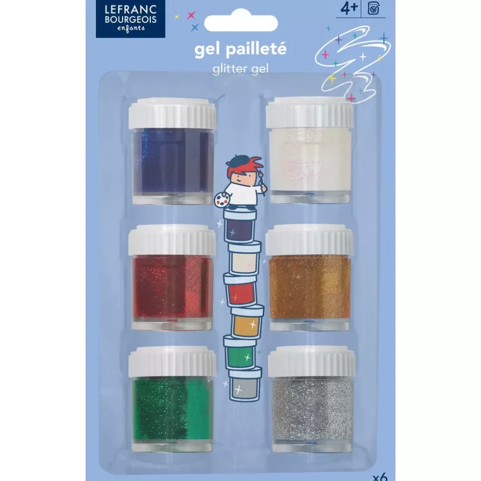 Set de 6 gel de purpurina Lefranc Bourgeois
