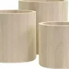 Set de 3 Jarrones de Madera Artemio