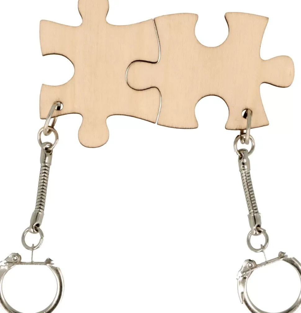 Set de 2 Llaveros de Madera Puzzle Artemio