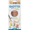 Set de 12 lápices Color Piel Giotto Stilnovo