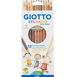 Set de 12 lápices Color Piel Giotto Stilnovo