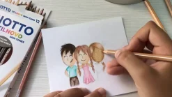 Set de 12 lápices Color Piel Giotto Stilnovo