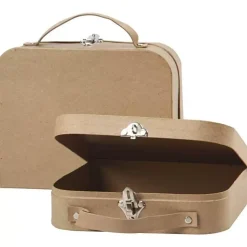 Set de 2 maletines de papel maché