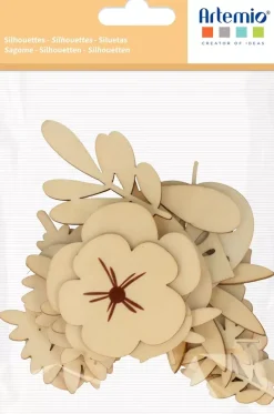 Set de 24 Mini Siluetas de Madera Safari Artemio