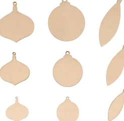 Set de 90 Mini Siluetas de Madera Bolas Splendid Christmas Artemio