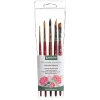 Set de 5 Pinceles Acuarela Floral Princeton
