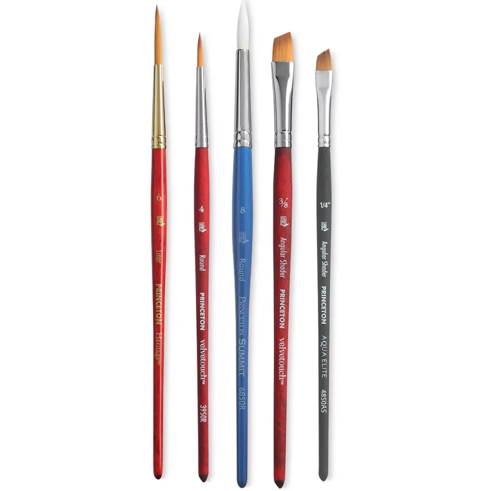 Set de 5 Pinceles para Letteting Princeton