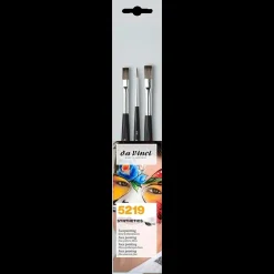 Set de 3 pinceles para pintura de cara da Vinci