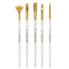 Set de 5 Pinceles Shimmer Nylon Dorado Multicraft