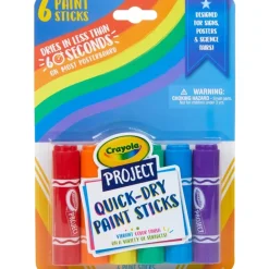 Set de 6 pinturas secado rápido Crayola Project Crayola